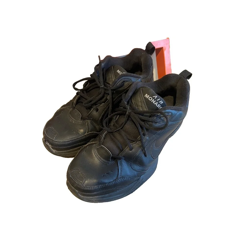 Nike Air Monarch IV‎ 4 Triple Black 415445-001 Men's Comfort Shoes Size 11